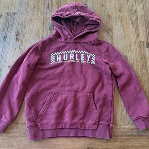 3/24$ Hurley Kids Burgundy Hoodie size 6